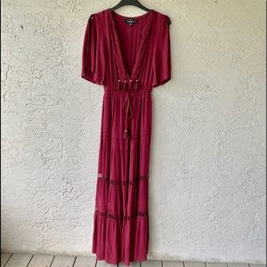 Lulus Crochet Maxi Dress
